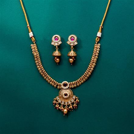 Antique Classic Necklace With Gold Plating