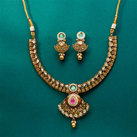 Antique Classic Necklace With Gold Plating