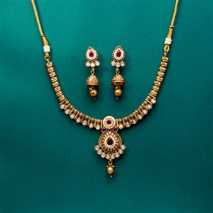 Antique Classic Necklace With Gold Plating