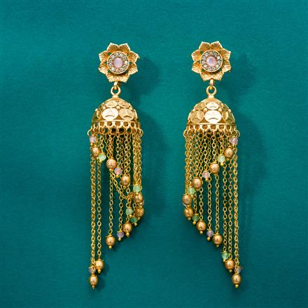 Antique Jhumki With Gold Plating