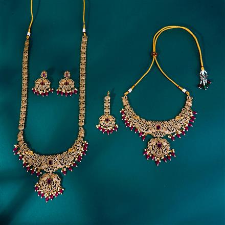 Antique Pearl Necklace With Gold Plating