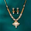 Antique Meenakari Necklace With Matte Gold Plating