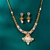 Antique Meenakari Necklace With Matte Gold Plating