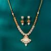 Antique Meenakari Necklace With Matte Gold Plating