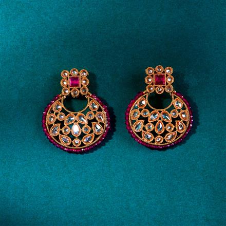 Antique Chand Earring With Gold Plating