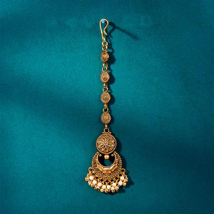 Antique Chand Tikka With Matte Gold Plating