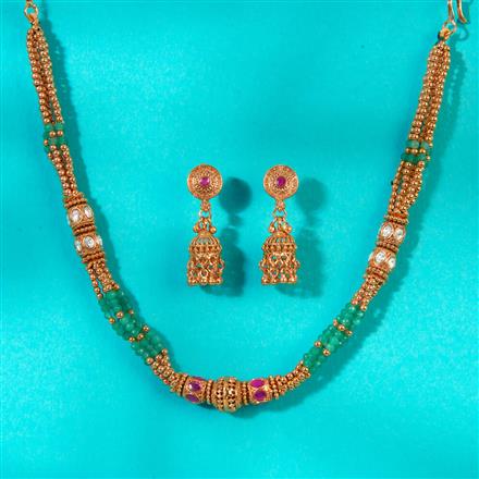 Antique Mala Necklace With Gold Plating