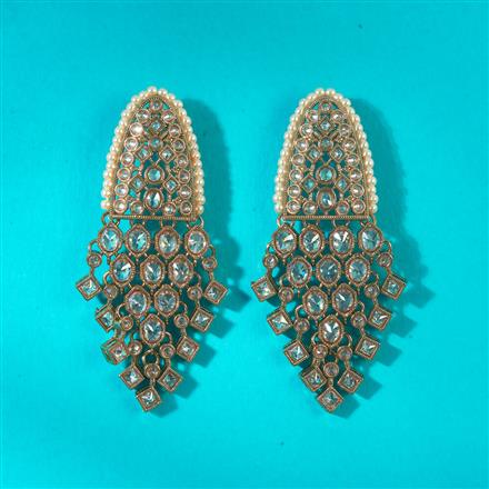 Antique Classic Earring With Mehndi Plating