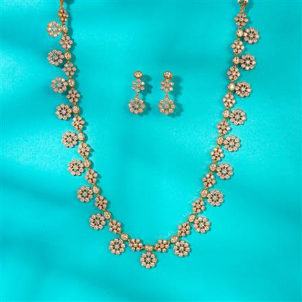 Antique Long Necklace With Gold Plating