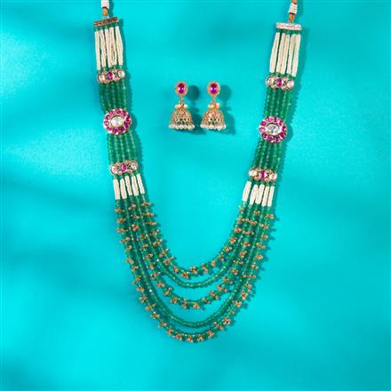 Antiquemoti Mala Necklace With Gold Plating