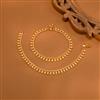 Antique Plain Gold Payal With Gold Plating