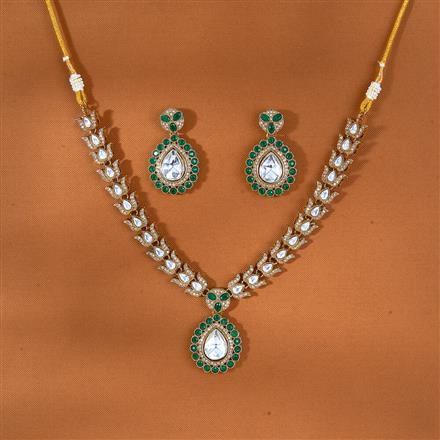 Antique Classic Necklace With Mehndi Plating