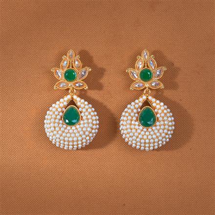 Antique Pearl Earring With Gold Plating