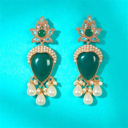 Antique Pearl Earring With Gold Plating
