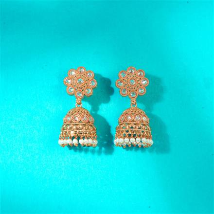 Antique Jhumki With Gold Plating