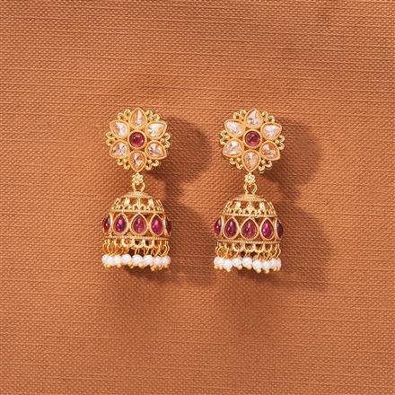 Antique Jhumki With Gold Plating