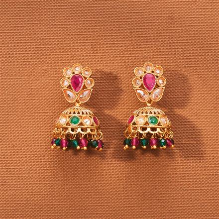 Antique Jhumki With Gold Plating
