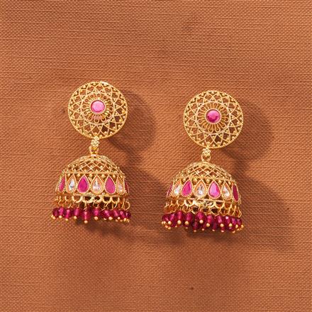 Antique Jhumki With Gold Plating