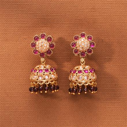 Antique Jhumki With Gold Plating