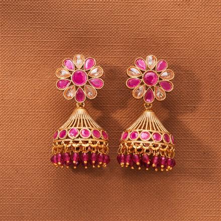 Antique Jhumki With Gold Plating