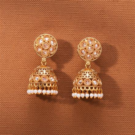 Antique Jhumki With Gold Plating