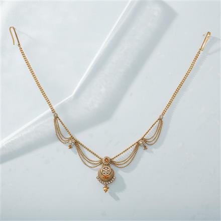 Antique Side Belt With Matte Gold Plating