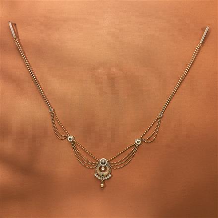 Antique Side Belt With Matte Gold Plating