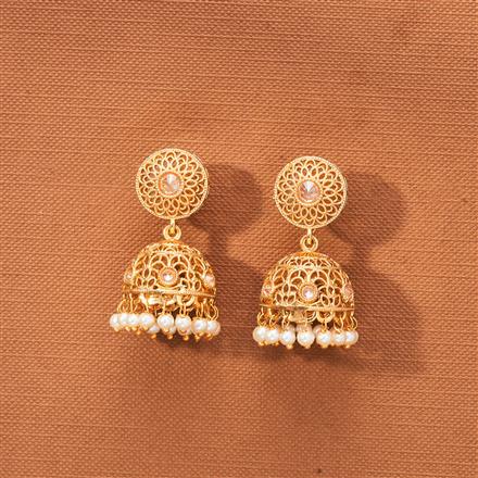 Antique Jhumki With Gold Plating