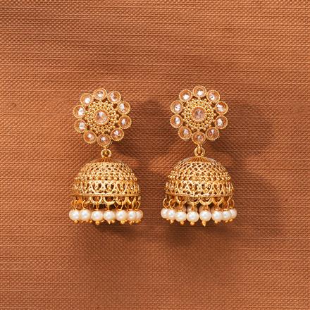 Antique Jhumki With Gold Plating
