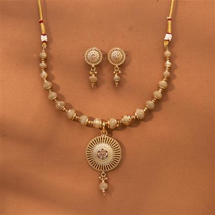 Antique Mala Necklace With Gold Plating