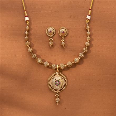 Antique Mala Necklace With Gold Plating