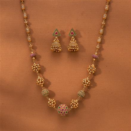 Antique Mala Necklace With Gold Plating