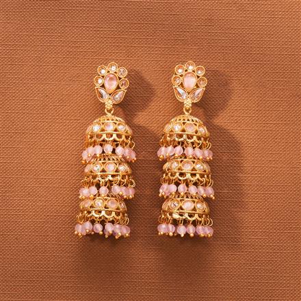 Antique Triple Jhumki With Gold Plating