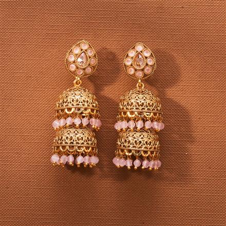 Antique Double Jhumki With Gold Plating