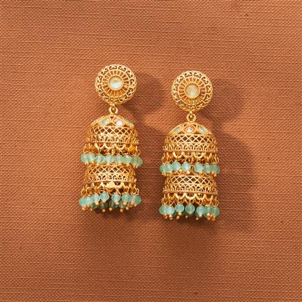 Antique Double Jhumki With Gold Plating