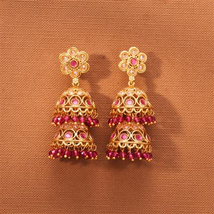 Antique Double Jhumki With Gold Plating