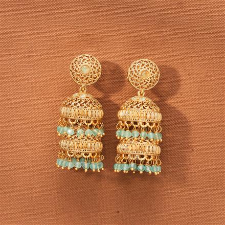 Antique Double Jhumki With Gold Plating