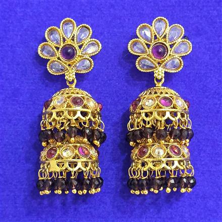 Antique Double Jhumki With Gold Plating