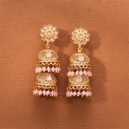 Antique Jhumki With Gold Plating