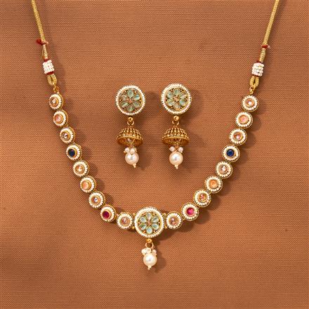 Antique Delicate Necklace With Gold Plating