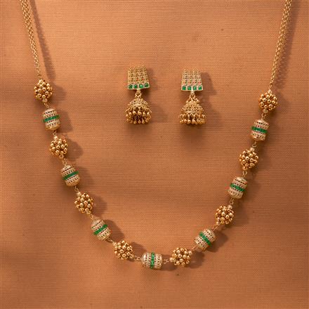 Antique Mala Necklace With Gold Plating