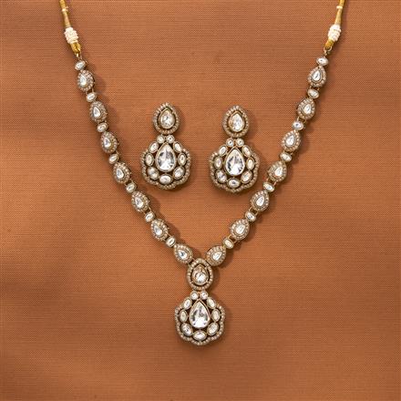 Antique Classic Necklace With Mehndi Plating