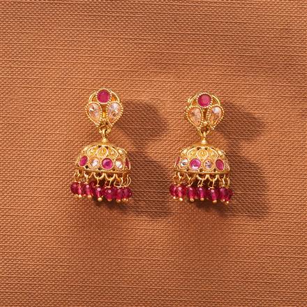Antique Jhumki With Gold Plating
