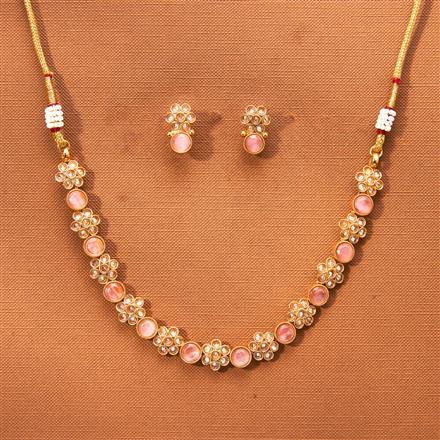 Antique Delicate Necklace Set With Gold Plating
