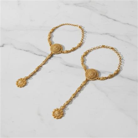 Antique Plain Gold Hath Pan With Gold Plating