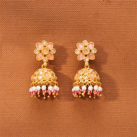 Antique Jhumki With Gold Plating