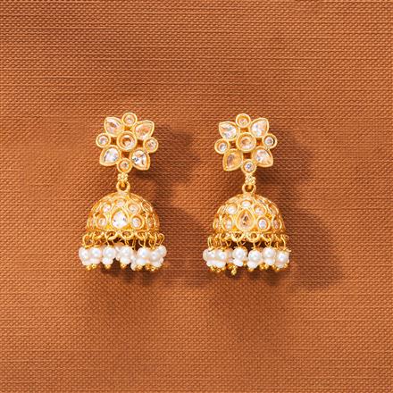 Antique Jhumki With Gold Plating