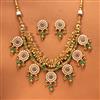 Antique Mala Necklace Set With Gold Plating