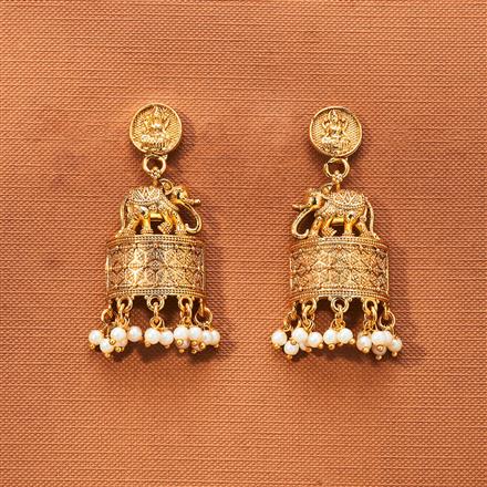 Antique Temple Earring With Gold Plating