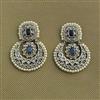 Antique Chand Earring With Mehndi Plating